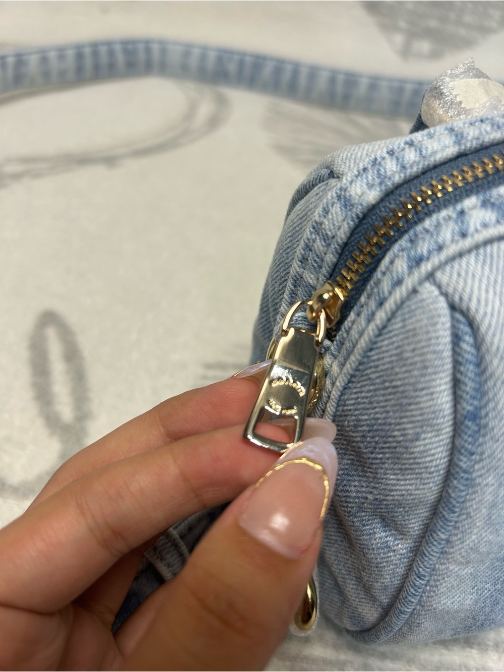 NWT Coach Mini Rowan Crossbody Bag Loved Denim CDY30 - Picture 14 of 16